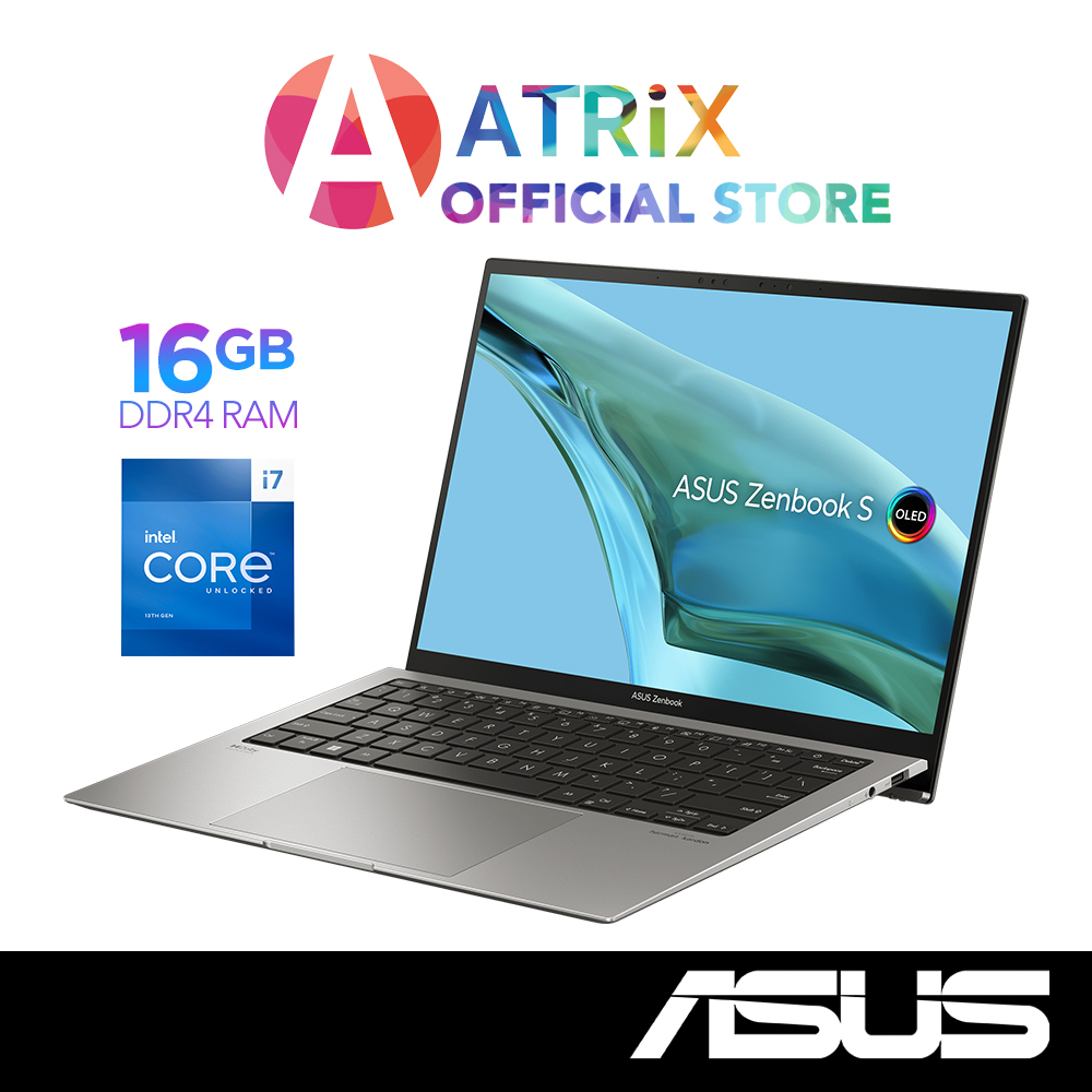 【Same Day Delivery】ASUS Zenbook S 13 | UX5304VA-NQ075W | 13.3" OLED 2.8K | i7-1355U | 16GB RAM | 1TB SSD | W