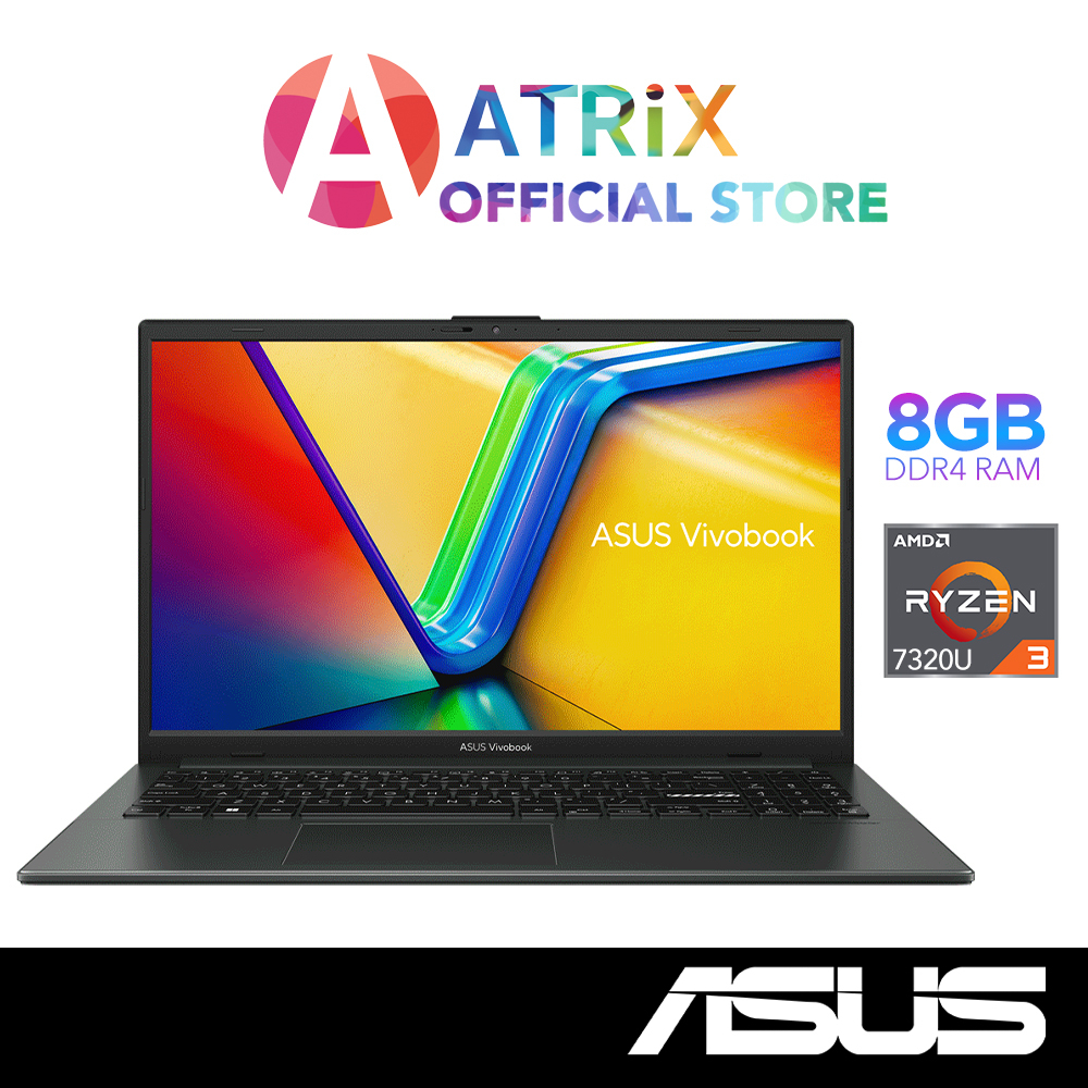 【Express Delivery】ASUS Vivobook Go 15 | E1504FA-NJ334W | 15.6" FHD | Ryzen 3 7320U | 8GB RAM | 256GB SSD |